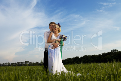 happy young couple in love