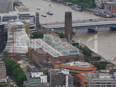 Aerial view of London