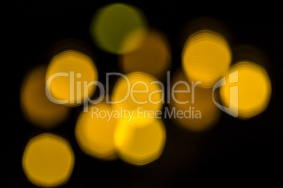 Blurry yellow bokeh