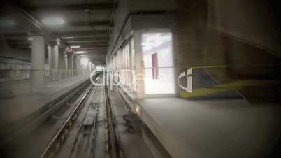 Driverless underground railway