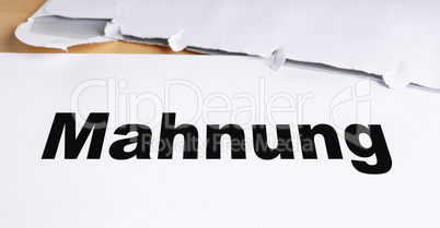 Mahnung Mahnung