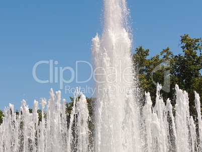 City fountain.