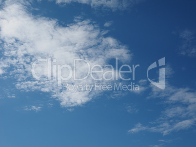 Blue sky with clouds background