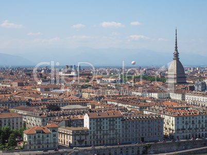 Aerial view of Turin