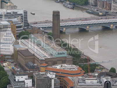 Aerial view of London