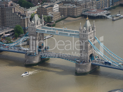 Aerial view of London