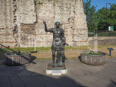 Trajan statue in London