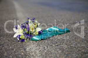 bridal bouquet of lilies