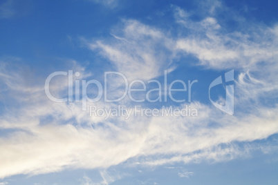 beautiful blue sky and clouds