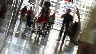 Airport People Time Lapse Abstract