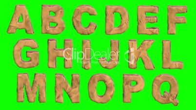 Claymation Font and Background