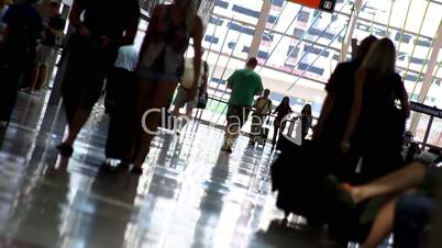 People Walking in Airport