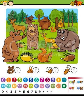 counting animals cartoon game