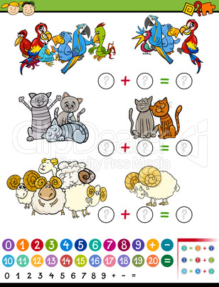 cartoon education math game