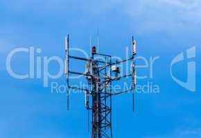 Communications antenna equipment on sky