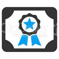 Certificate icon from Business Bicolor Set