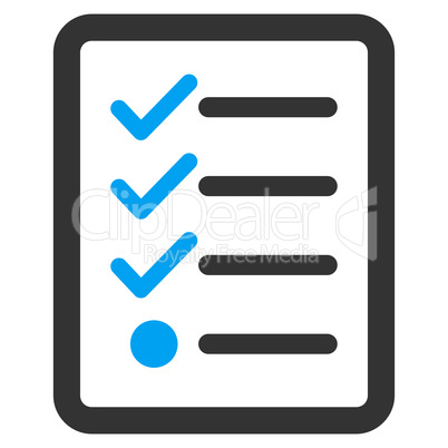 Checklist icon from Business Bicolor Set