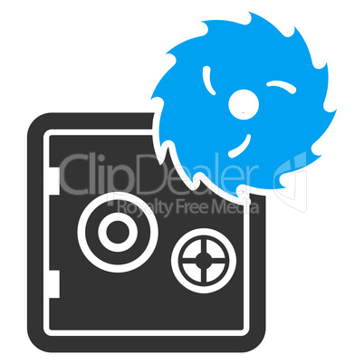 Hacking theft icon from Business Bicolor Set