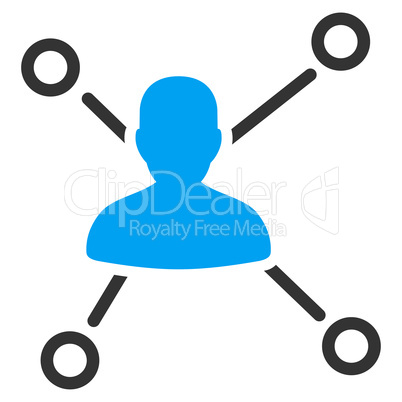 Relations icon from Business Bicolor Set