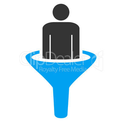 Sales funnel icon from Business Bicolor Set