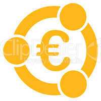 Collaboration icon from BiColor Euro Banking Set