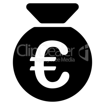 Money bag icon from BiColor Euro Banking Set