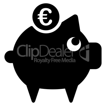 Piggy bank icon from BiColor Euro Banking Set