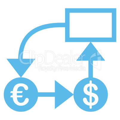 Flow chart icon from BiColor Euro Banking Set