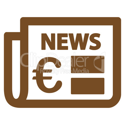 Newspaper icon from BiColor Euro Banking Set