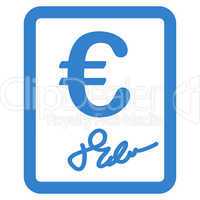 Contract icon from BiColor Euro Banking Set