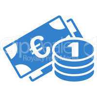 Euro money icon from BiColor Euro Banking Set
