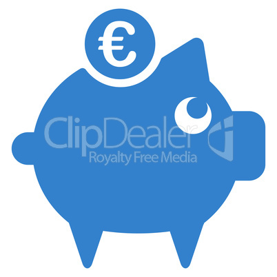 Piggy bank icon from BiColor Euro Banking Set