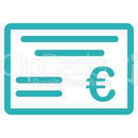 Cheque icon from BiColor Euro Banking Set