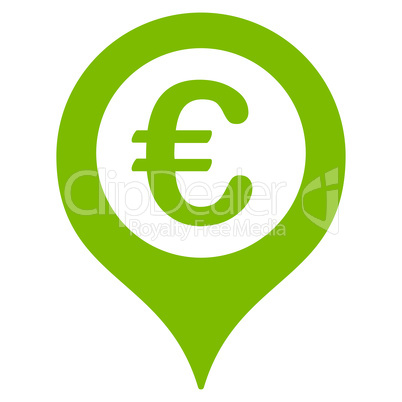 Map marker icon from BiColor Euro Banking Set