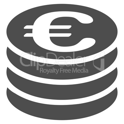 Coin column icon from BiColor Euro Banking Set