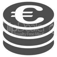 Coin column icon from BiColor Euro Banking Set