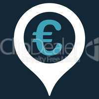 Map marker icon from BiColor Euro Banking Set