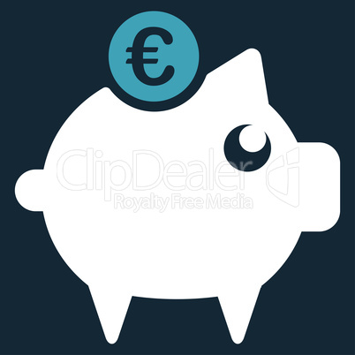 Piggy bank icon from BiColor Euro Banking Set