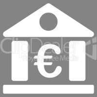 Bank building icon from BiColor Euro Banking Set