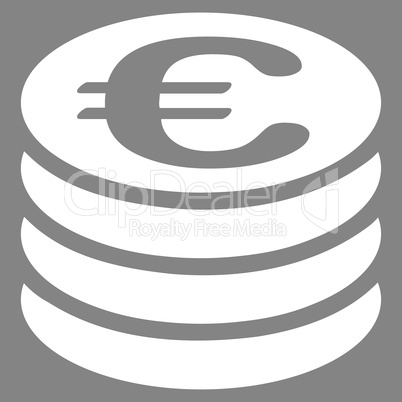 Coin column icon from BiColor Euro Banking Set