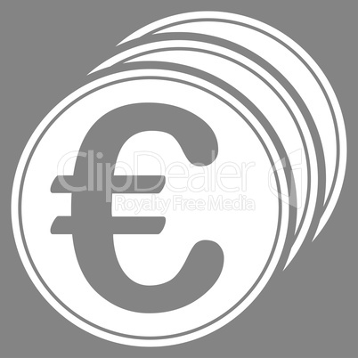 Euro coins icon from BiColor Euro Banking Set