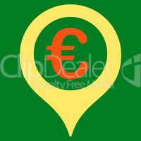 Map marker icon from BiColor Euro Banking Set