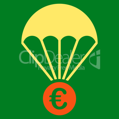 Papachute icon from BiColor Euro Banking Set