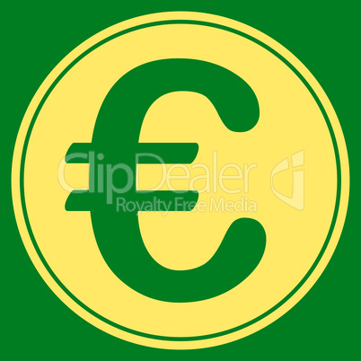 Euro coin icon from BiColor Euro Banking Set
