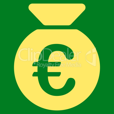 Money bag icon from BiColor Euro Banking Set