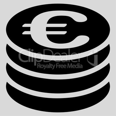 Coin column icon from BiColor Euro Banking Set