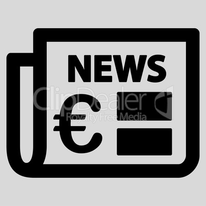 Newspaper icon from BiColor Euro Banking Set