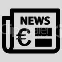 Newspaper icon from BiColor Euro Banking Set