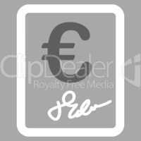 Contract icon from BiColor Euro Banking Set