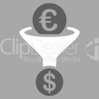 Currency conversion icon from BiColor Euro Banking Set